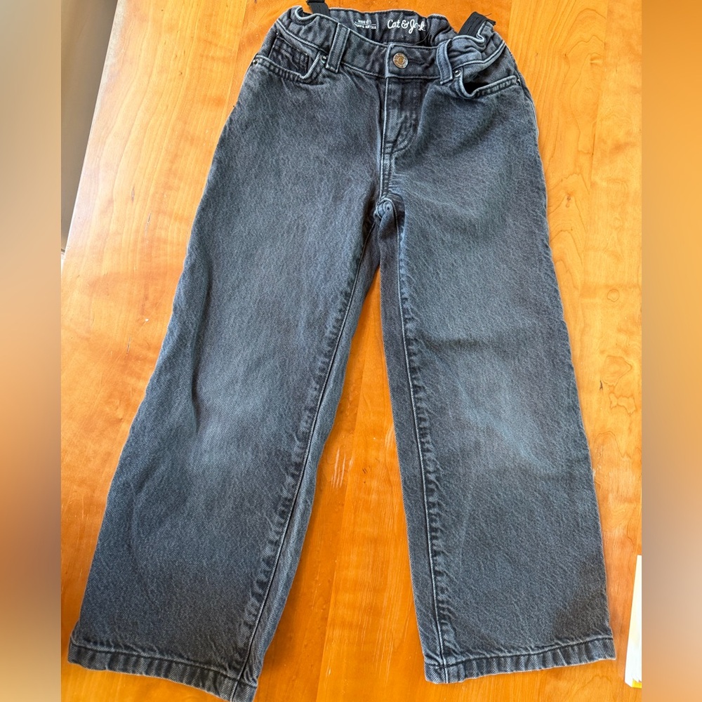 Cat and Jack black jeans size 6